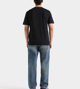 เสื้อยืดผู้ชายวินเทจโอเวอร์ไซส์สไตล์ย้อนยุคผ้าฝ้ายทรงหลวมลำลองแขนสั้นแฟชั่น - Product Image 5