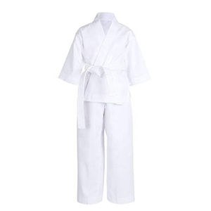 ชุดคาราเต้ผ้าฝ้าย100% สำหรับมืออาชีพ,ชุดกิโมโนสีขาวพิมพ์โลโก้ได้ตามต้องการ - Product Image 1