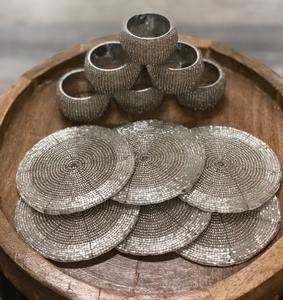 Anillos de Servilleta Modernos y Ecológicos de Resina y Metal/Madera/Vidrio para Decoración de Mesa - Product Image 2