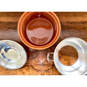 Wiskemann Grand Plat Rond pour Four Couvercle Plaqué Argent Avec Faisan Avec Plat Cocotte en Faïence Résistant au Feu - Product Image 4