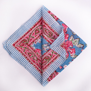 Pañuelo de Algodón con Estampado Floral Personalizado, Cuadrado, Ecológico, Transpirable, Proveedor Mayorista, Eventos, Uniformes, Marca, Protección Solar - Product Image 3