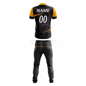 Vente chaude Meilleure conception Impression de logo personnalisé Uniforme de cricket de vêtements de sports d'équipe en différentes couleurs - Product Image 3