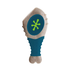Jouet interactif pour chien en forme de jambe de poulet avec distributeur de friandises au goût de bœuf pour amis à fourrure - Product Image 2