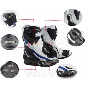 Waterproof Custom Design Racing Motorbike Shoes Pakistan Manufacturer Motorbike Shoes For Adult - Product Image 3