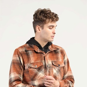 Men's Insulated Winter <b>Shirt</b> Jacket | <b>Fleece</b>-<b>Lined</b> Flannel <b>Shirt</b> Jacket With Hood for Extra Warmth and Style - Product Image 6