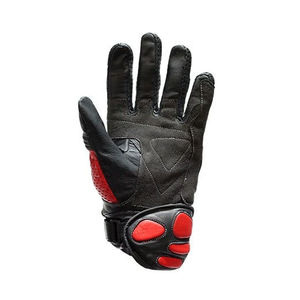 Tout nouveau noir et blanc moto équitation doigt complet gants en cuir perforé moto Auto course porter des gants pour hommes - Product Image 3