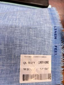 Mélange de coton en tissu de chemise Linen King, largeur 58, idéal pour l'exportation - Product Image 3