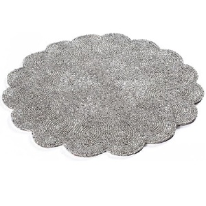 Premium Quality Floral Shaped Made in Polyester Bead <b>Placemat</b> Christmas Indoor Decorative Mat Dining Table for Home Hotel - Product Image 3