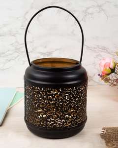 Diseño elegante, pintura personalizada, soporte de Metal dorado y vidrio, portavelas para regalo de Navidad, decoración del hogar - Product Image 4