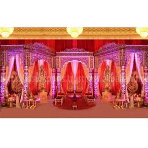 เอเชียแต่งงานฉากหลังเวทีตกแต่งการออกแบบล่าสุดงานแต่งงานเห็นฉากหลังแผงจัดงานแต่งงานที่แตกต่างกันแผงฉากหลัง - Product Image 3