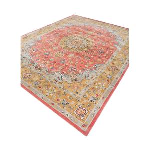 Alfombra Kasbah Classic Top-1504 (Cs-01) Roja Naranja, Tejida a Mano con Lana y Viscosa, para el Hogar, con Diseño de Medallón, Rectangular, a Rayas, Abstracta, para Pasillo - Product Image 2