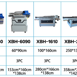 เครื่องพิมพ์ยูวีแบบแท่นราบ Xbh 9060 ขนาด 90x60 ซม. หัวพิมพ์ Tx800 Dx8 อัตโนมัติ สำหรับพิมพ์บนกระจก อะคริลิก และโลหะ - Product Image 2
