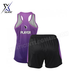 Uniformes Deportivos de Secado Rápido para Mujer, Hechos a Medida, con Contraste de Color, Sublimados, 100% Poliéster, para Correr y Trotar - Product Image 2