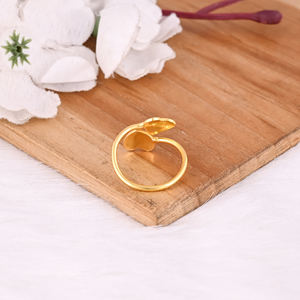 Hot Selling Wholesale Price Fashion Simple Brass <b>Ring</b> Gold Plated Heart <b>Rings</b> Women Minimalist <b>Adjustable</b> <b>Ring</b> Gift For Casual - Product Image 3