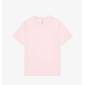 T-shirt personnalisé avec impression broderie logo décontracté couleur unie vierge col rond 250-300GSM poids lourd 100% coton T-Shirts - Product Image 4