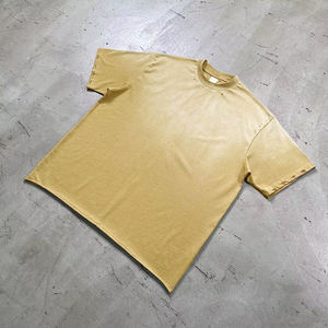 เสื้อยืดแขนสั้นผ้าฝ้าย100% สำหรับผู้ชายเสื้อยืดโอเวอร์ไซส์สำหรับฤดูร้อนโลโก้ตามสั่ง - Product Image 3