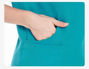 Logotipo personalizado Ropa DE TRABAJO Salón de belleza Uniforme de enfermera Top Médico Scrub Hospital Uniformes Hombres Mujeres Tops Scrubs - Product Image 6