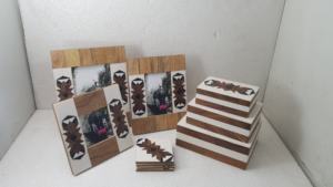 กรอบรูปทำจากไม้เรซินทำมือสำหรับตกแต่งกรอบตกแต่งผนังโลโก้หรูหรางานตามสั่ง - Product Image 6