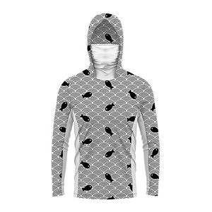 Cheap Price Custom Design 100% Polyester Fishing Hoodie Sublimation Design Long Sleeve Face <b>Gaiter</b> Breathable UPF 50 Outdoor - Product Image 6