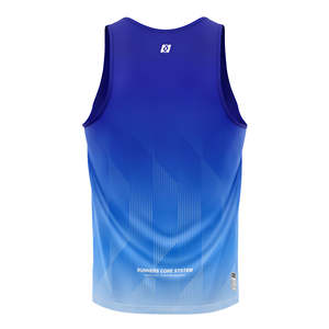 Camiseta Deportiva de Maratón de Secado Rápido con Estampado Elástico en Cuatro Direcciones, Personalizada con Degradado Azul, Transpirable y Ligera, Diseño 3D - Product Image 2