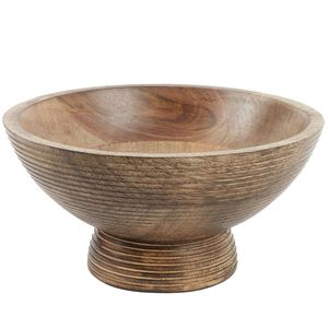 Tazón de Madera Maciza Tradicional, Plato de Madera Natural para Mesa de Comedor, para Uso en la Cocina y Mesa de Comedor - Product Image 3