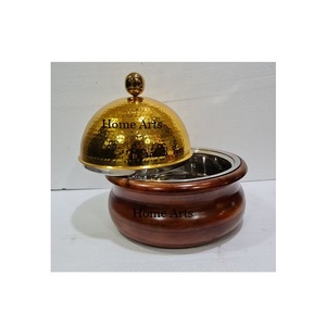 Cacerola de madera y fregona con tapa de vidrio Tamaño y forma personalizados Calentador de alimentos Plato para servir a bajo precio - Product Image 4