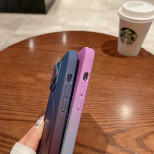 Custodia per iPhone 14 Plus e 13 Pro Max, Elegante con Motivo Sfumato, in Materiale TPU, Multicolore, Confezione Regalo - Product Image 5