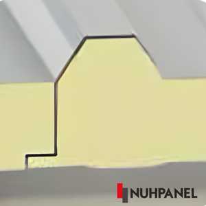 Panneau de toiture écologique à trois nervures, isolé en PUR/EPS, tôle d'acier pour toiture, hauteur 37 mm, largeur 1000 mm - Product Image 3