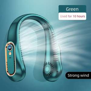 New Design USB Rechargeable <b>Wearable</b> Neck <b>Fan</b> Personal Air Cooler for Outdoor | Sports | Travel | Office - Product Image 5