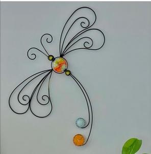 Ornement de Noël en fer forgé à motif papillon, finition antique, pour arbre de Noël, décoration de vacances, ornements suspendus - Product Image 1