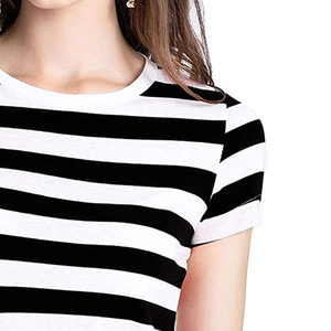 Lightweight Airy Construction Modern Fit Casual Wear Fashion Forward Women T Shirt Superior Combed Cotton Blend Smooth Hand Feel - Product Image 6