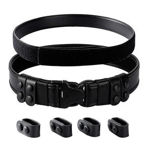 Cinturón Táctico de Alta Calidad 2026, Cuero Vacuno Puro, Diseño Personalizado con Logotipo, Hebilla Ajustable, Cinturón de Trabajo - Product Image 1