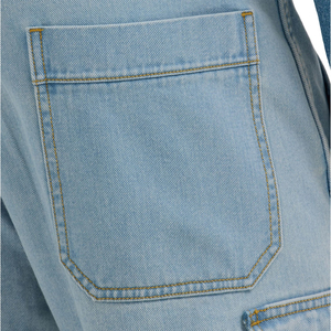 Pantalones de hombre holgados, vaqueros de mezclilla de ajuste suelto, pantalones cargo rectos, ropa de calle, pantalones vaqueros azules de moda informales lavados vintage, pantalones de hombre - Product Image 5