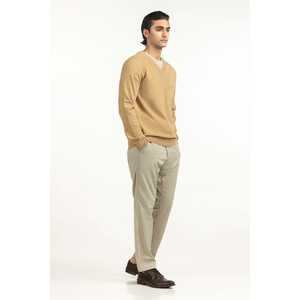 เสื้อสเวตเตอร์ผู้ชายทรงปกติ ผ้าฝ้าย 100% รุ่น MN-SWT-WS25-036 B พร้อมซิป ลายพิมพ์และลายทาง สำหรับฤดูใบไม้ผลิและฤดูใบไม้ร่วง - Product Image 4