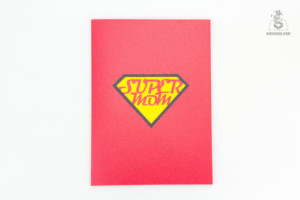 Super homme forme fait à la main Pop Up 3D carte de voeux artisanat prix le plus bas avec quantité en vrac - Product Image 6