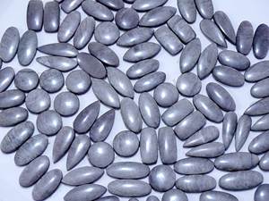 อัญมณีคู่ออบซิเดียนสีเงินธรรมชาติคุณภาพ AAA + อัญมณีหลวมสำหรับทำเครื่องประดับอัญมณี - Product Image 4