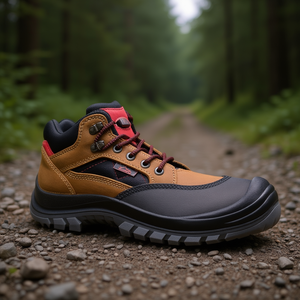 Botas de Seguridad Sherpa S3 EN20345 de Cuero para Fitness, Talla 38, Marrón/Rojo - para Remisberg - Product Image 3