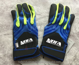 Gants de battement durables, prix de gros, noir et bleu, gants de Baseball et de Softball - Product Image 4