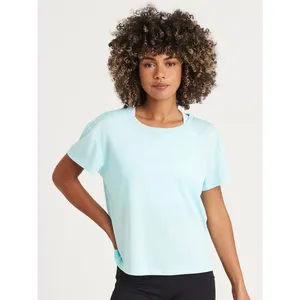 T-shirts promotionnels de sport pour femmes à dos ouvert - Product Image 1