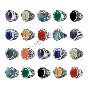 Oval Shape Multi Color <b>Crystal</b> Gemstone Bezel Setting Brass Assorted <b>Rings</b> Silver Plated Solitaire Birthstone Turkish <b>Rings</b> Lots - Product Image 1