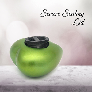 Urne funéraire en forme de cœur en satin vert 50 ml |   Fournisseur d'usine - Product Image 4