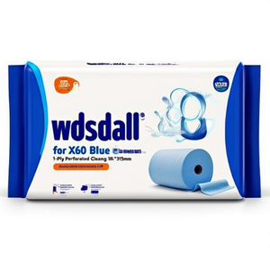 WYPALL <b>for</b> X60 Blue 1-Ply Perforated Cleaning Cloth L380xW315mm - Product Image 3