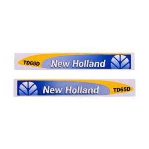 Kit de Calcomanías para Capó de Tractor New Holland TD65D, Juego de Calcomanías de Vinilo - Product Image 3