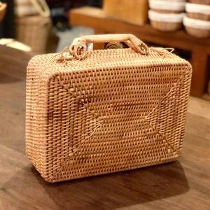 Valise en rotin de luxe de designer, tissée rustique, en gros, valises naturelles tressées à la main - Product Image 4