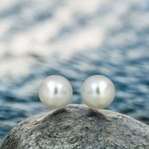 NOVAMART Fine Zarkan Micro Pearl <b>Silver</b> <b>Stud</b> <b>Earrings</b> Wholesale Export - Product Image 1