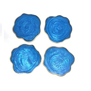 Accueil Vaisselle Décor Forme Carrée Tapis De Tasse Décoratif Prix De Gros Résine Tasse À Thé Dessous De Verre À La Main Conception Tasse À Thé Mads - Product Image 6