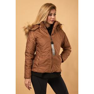 Chaqueta Corta Acolchada Estilo Trench, Prenda Exterior Elegante - Product Image 3