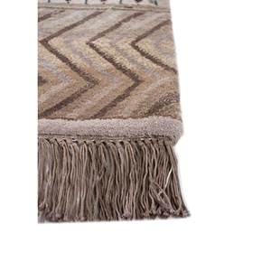 Tapis Manchaha en laine et soie de bambou noués à la main, grand format, géométrique abstrait, rectangulaire, pour la maison, la voiture, le couloir - Modèle Les-2368 - Product Image 4