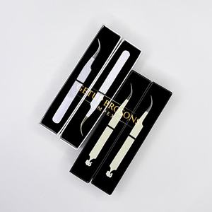 Diseño de corte de diamante en polvo blanco/blanco medio, acero inoxidable, antimagnético, antiestático, curva de fibra dentada lisa - Product Image 2