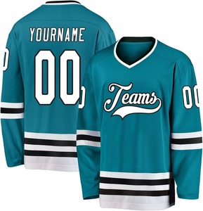 OEM personalizado Hockey sobre hielo Jerseys fábrica profesional bordado Logo Tackle diseño de sarga al por mayor personalizado uniforme del equipo - Product Image 4